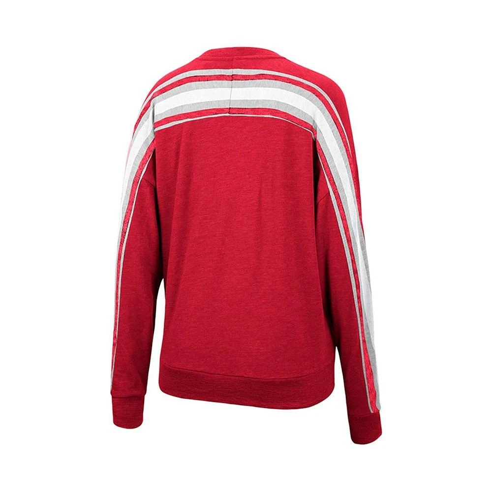 商品Colosseum|Women's Heathered Crimson Alabama Crimson Tide Team Oversized Pullover Sweatshirt,价格¥248,第4张图片详细描述