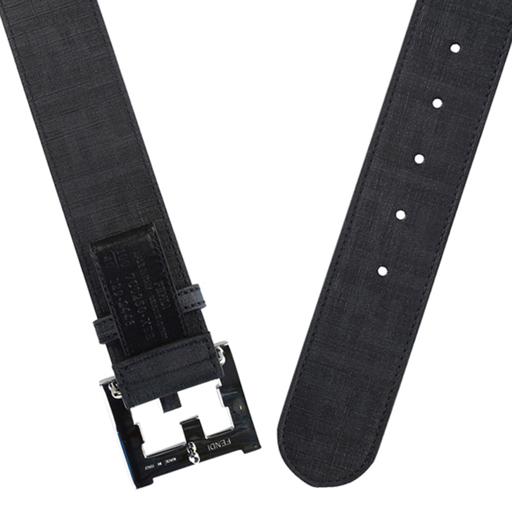 Fendi 芬迪 男士黑色双F扣皮带 7C0250-XEE-F0FJ4商品第2张图片规格展示