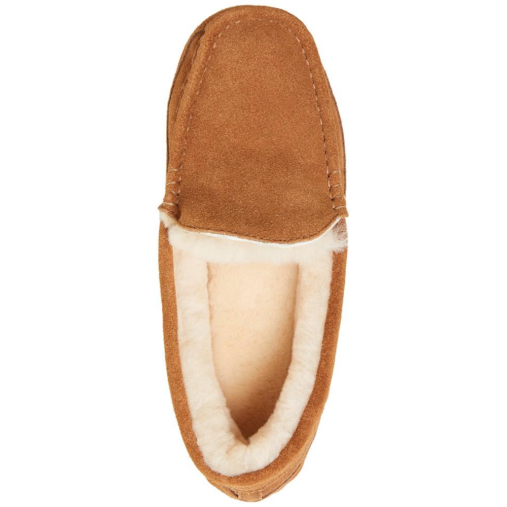 Men's Fireside Melbourne Genuine Shearling Moccasin Slippers商品第2张图片规格展示