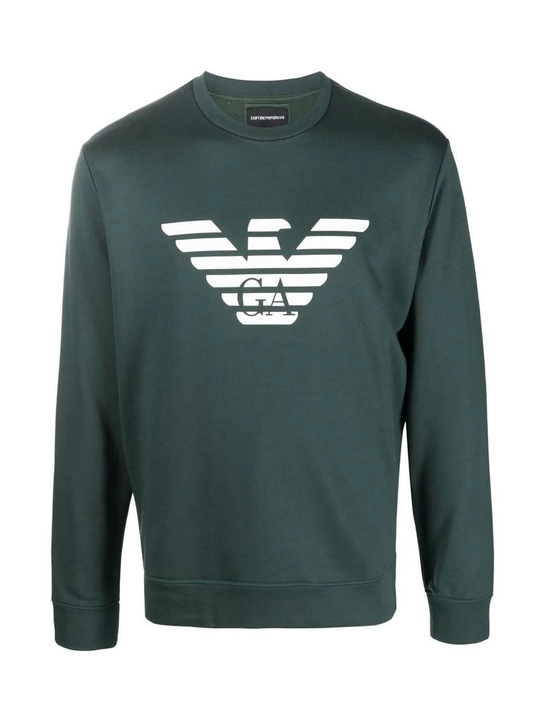 商品Emporio Armani|Emporio Armani Logo Round Neck Sweatshirt,价格¥1510,第1张图片