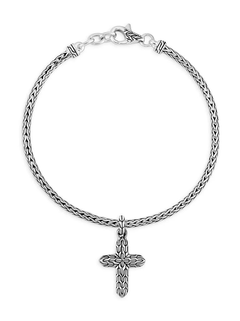 商品John Hardy|Classic Chain Sterling Silver Cross Charm Mini-Chain Bracelet,价格¥3562,第1张图片