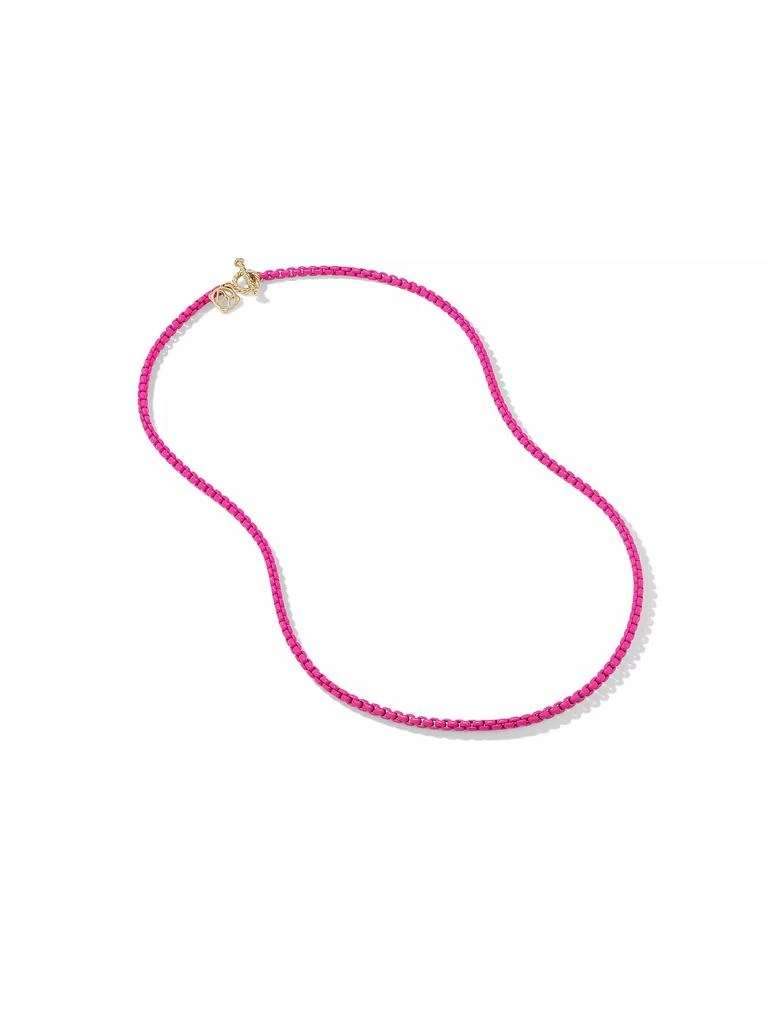 商品David Yurman|DY Bel Aire Color Box Chain Necklace in Hot Pink Acrylic,价格¥3709,第3张图片详细描述