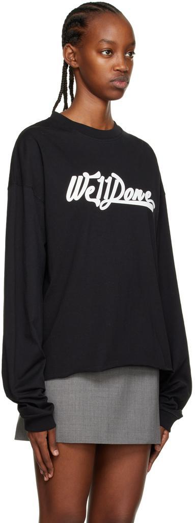商品We11done|黑色 New 长袖 T 恤,价格¥1168,第4张图片详细描述