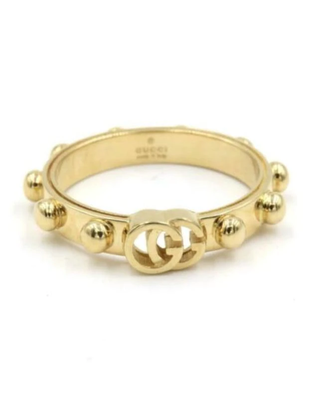 商品Gucci|Gucci Running G 18K Yellow Gold Size 6.5 Women's Ring YBC554643001013,价格¥6165,第2张图片详细描述