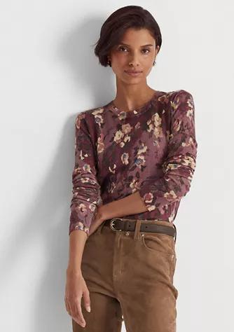 商品Ralph Lauren|Floral Cotton Blend Sweater,价格¥920,第1张图片