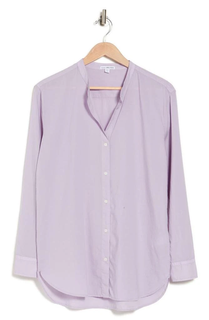 商品James Perse|Long Sleeve Cotton Button-Up Shirt,价格¥167,第3张图片详细描述