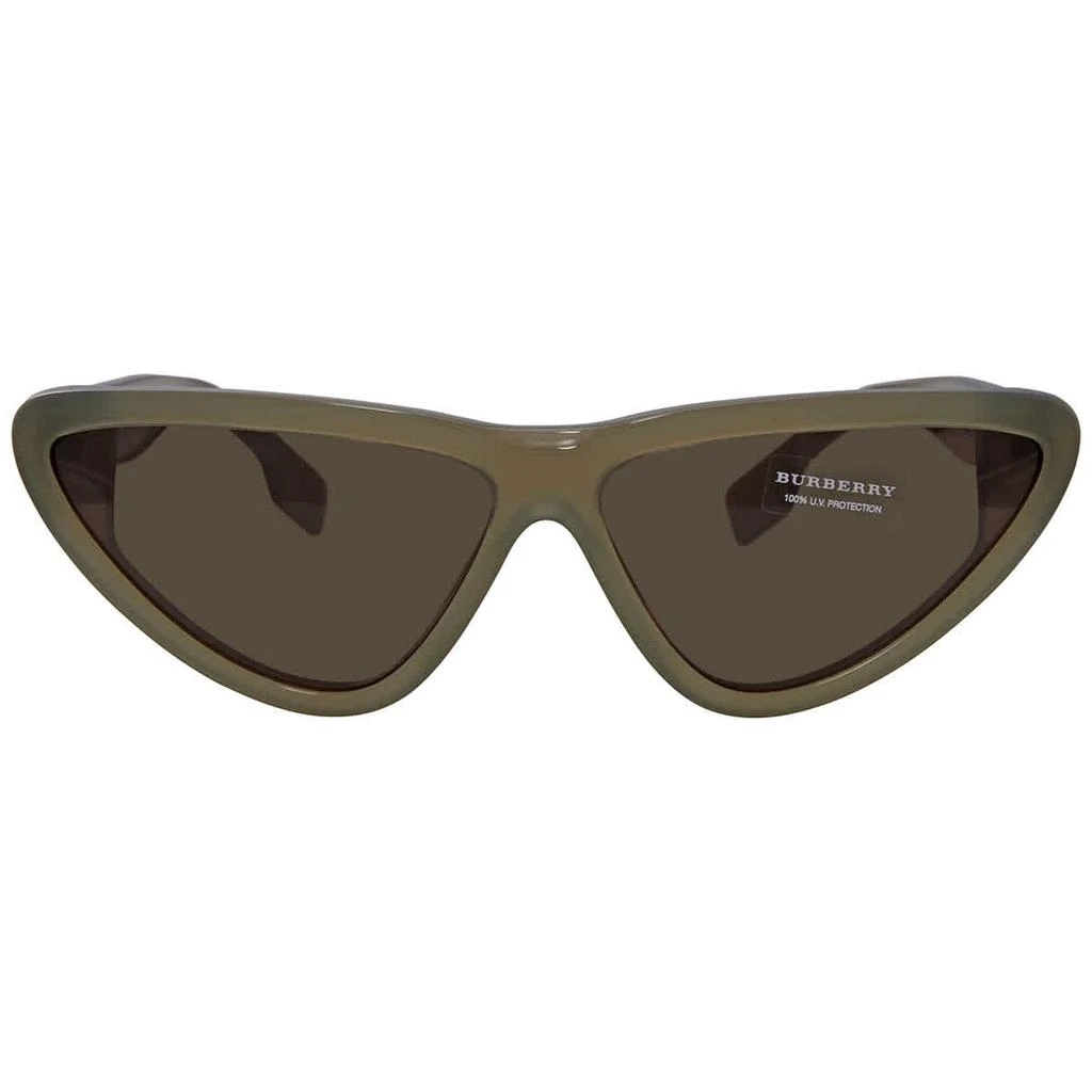 商品Burberry|Burberry Dark Green Cat Eye Ladies Sunglasses BE4292 381382 65,价格¥601,第2张图片详细描述