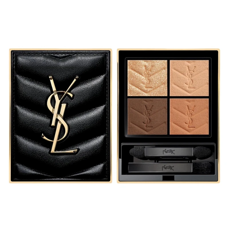 商品Yves Saint Laurent|YSL 圣罗兰 高定皮革四色眼影 4g 夏乐宫星夜910粉质细腻 柔滑显色,价格¥598,第1张图片