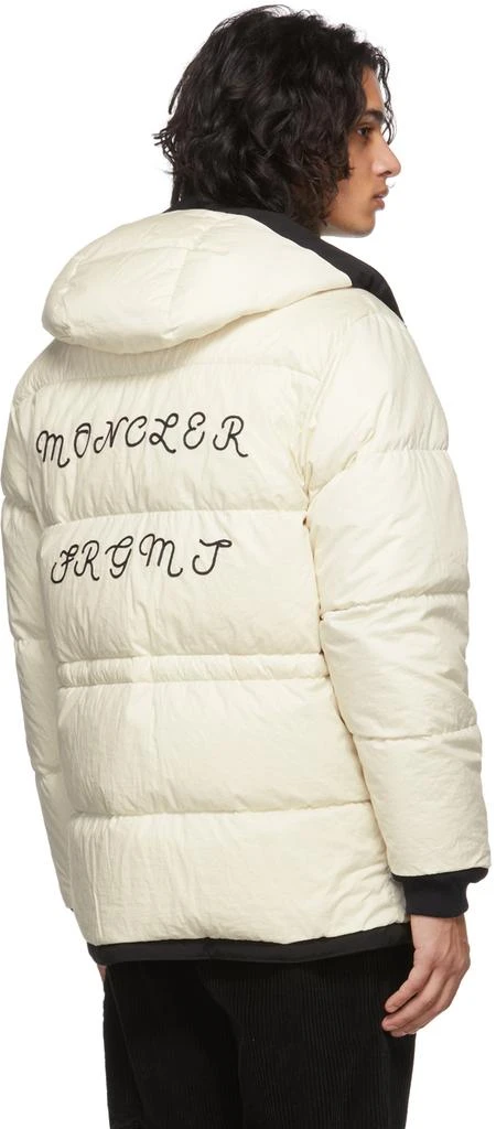 商品Moncler|7 Moncler FRGMT Hiroshi Fujiwara Reversible Off-White Down Glostery Jacket,价格¥16758,第3张图片详细描述