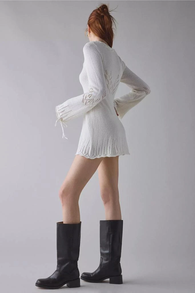 商品Kimchi Blue|Kimchi Blue Catherine Pointelle Knit Babydoll Tunic Sweater,价格¥296,第4张图片详细描述