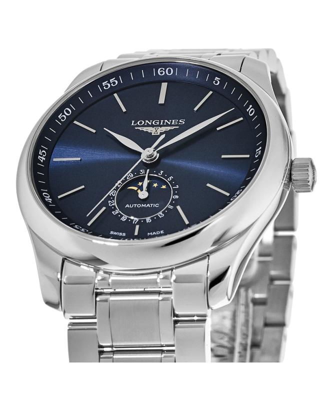 Longines Master Collection Blue Dial Moon Phase Stainless Steel Men's Watch L2.909.4.92.6商品第2张图片规格展示