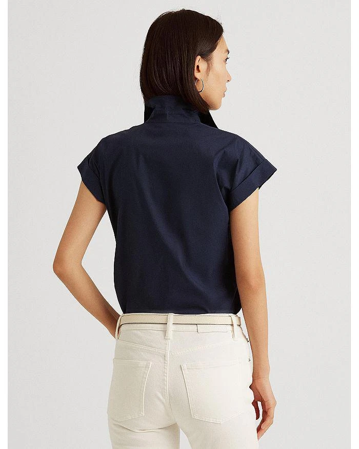 商品Ralph Lauren|Shirred Short Sleeve Shirt,价格¥208,第4张图片详细描述