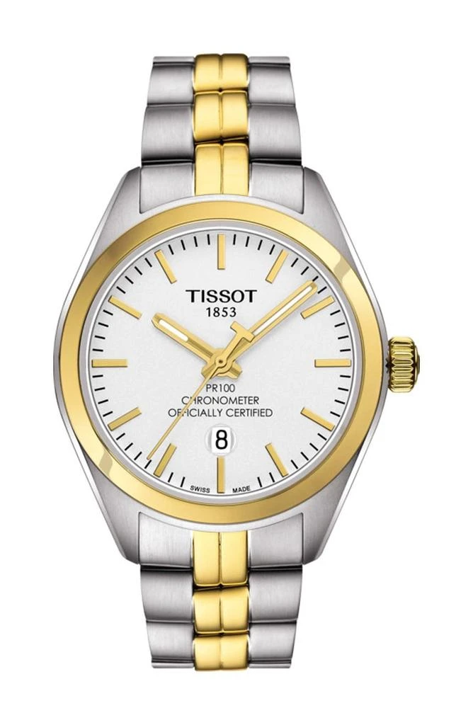 商品Tissot|Women's PR 100 Lady COSC Bracelet Watch, 33mm,价格¥2703,第1张图片