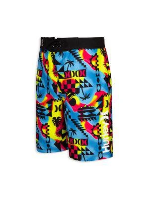 商品Hurley|Boy’s Abstract Blanket Pattern Board Shorts,价格¥56,第5张图片详细描述