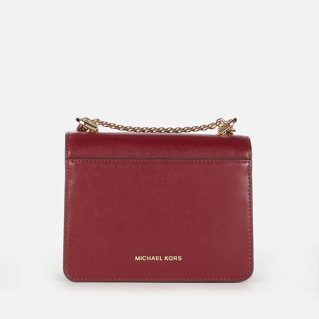 商品Michael Kors|MICHAEL Michael Kors Women's Jade Gusset Cross Body Bag - Dk Berry,价格¥1411,第4张图片详细描述