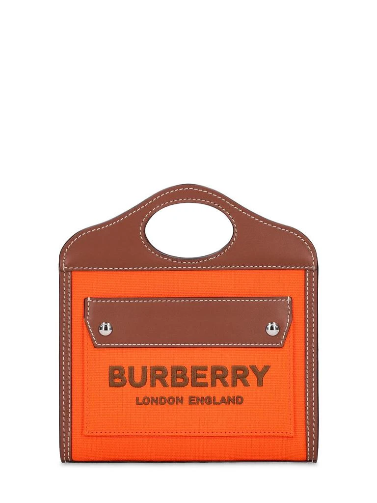 商品Burberry|Micro Pocket Canvas Tote Bag,价格¥8333,第1张图片