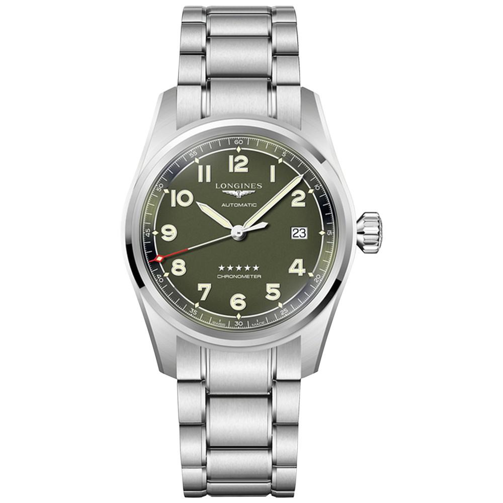 Men's Swiss Automatic Spirit Chronometer Stainless Steel Bracelet Watch 40mm商品第1张图片规格展示