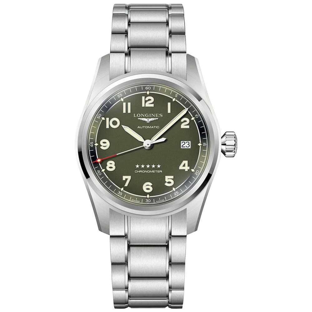 商品Longines|Men's Swiss Automatic Spirit Chronometer Stainless Steel Bracelet Watch 40mm,价格¥18814,第1张图片