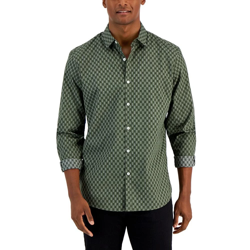 商品Alfani|Men's Marco Geometric-Print Shirt, Created for Macy's,价格¥183,第1张图片