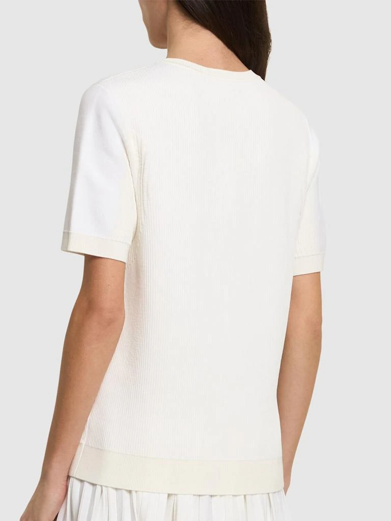 商品Lacoste|Libellule粘胶纤维混纺短袖T恤,价格¥2051,第3张图片详细描述