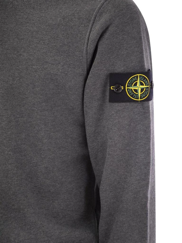 商品Stone Island|Stone Island Compass Patch Crewneck Sweatshirt,价格¥1591,第4张图片详细描述