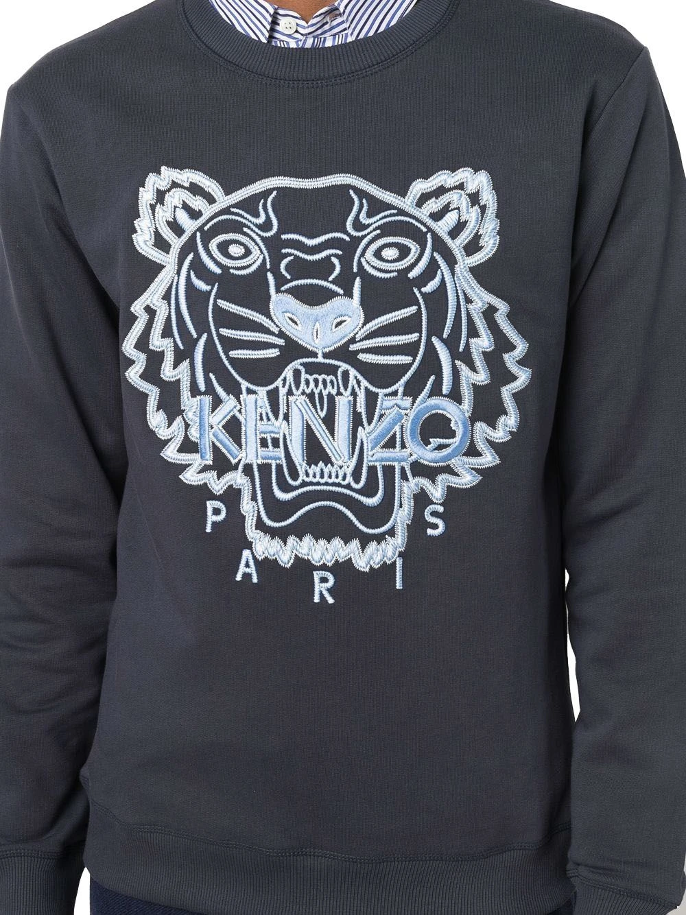 商品【商品预售7天】 Kenzo|Kenzo 男士针织毛衣 FB65SW1244XF79 蓝色,价格¥1598,第4张图片�详细描述