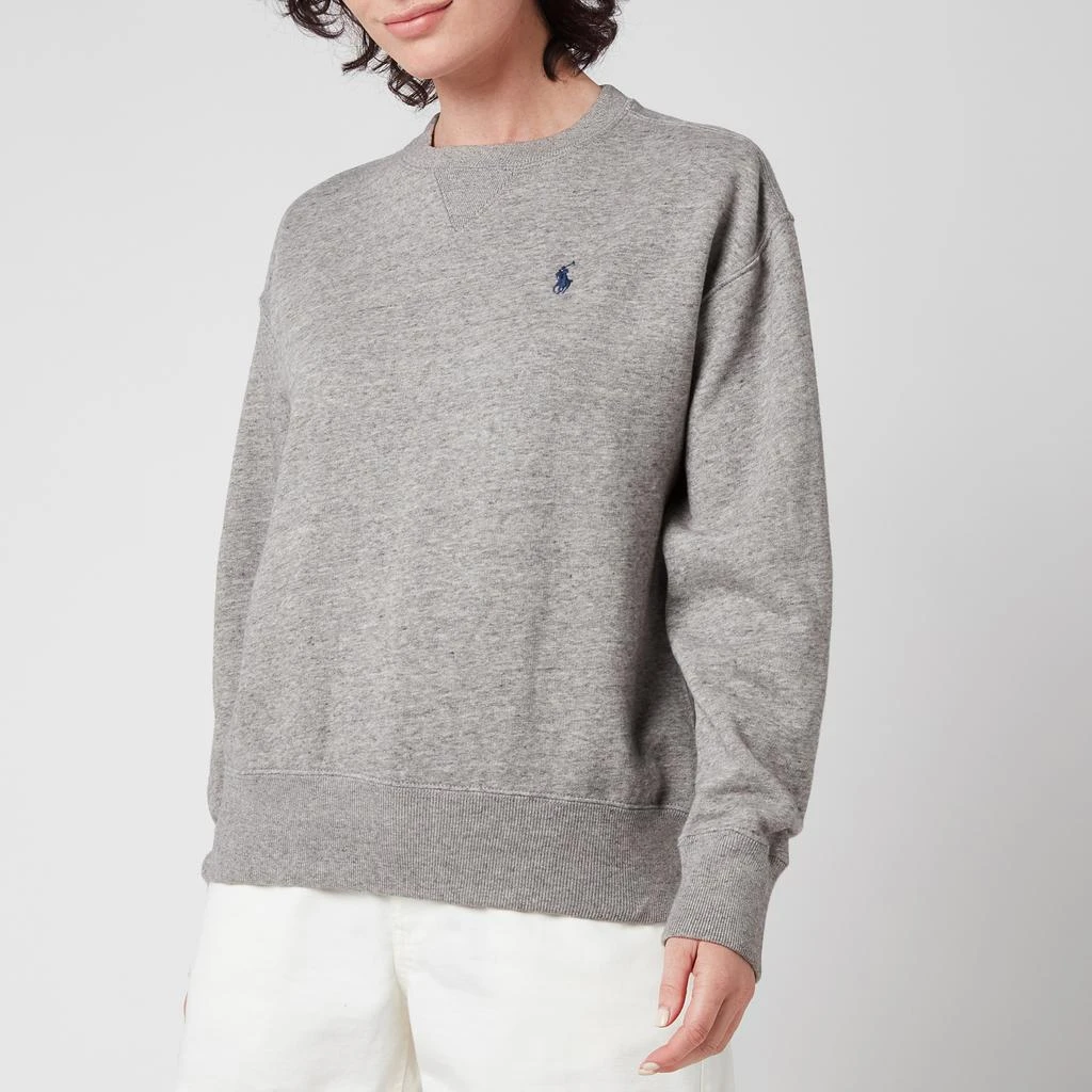 商品Ralph Lauren|Polo Ralph Lauren Women's Long Sleeve Sweatshirt - Dark Vintage Heather,价格¥1451,第1张图片