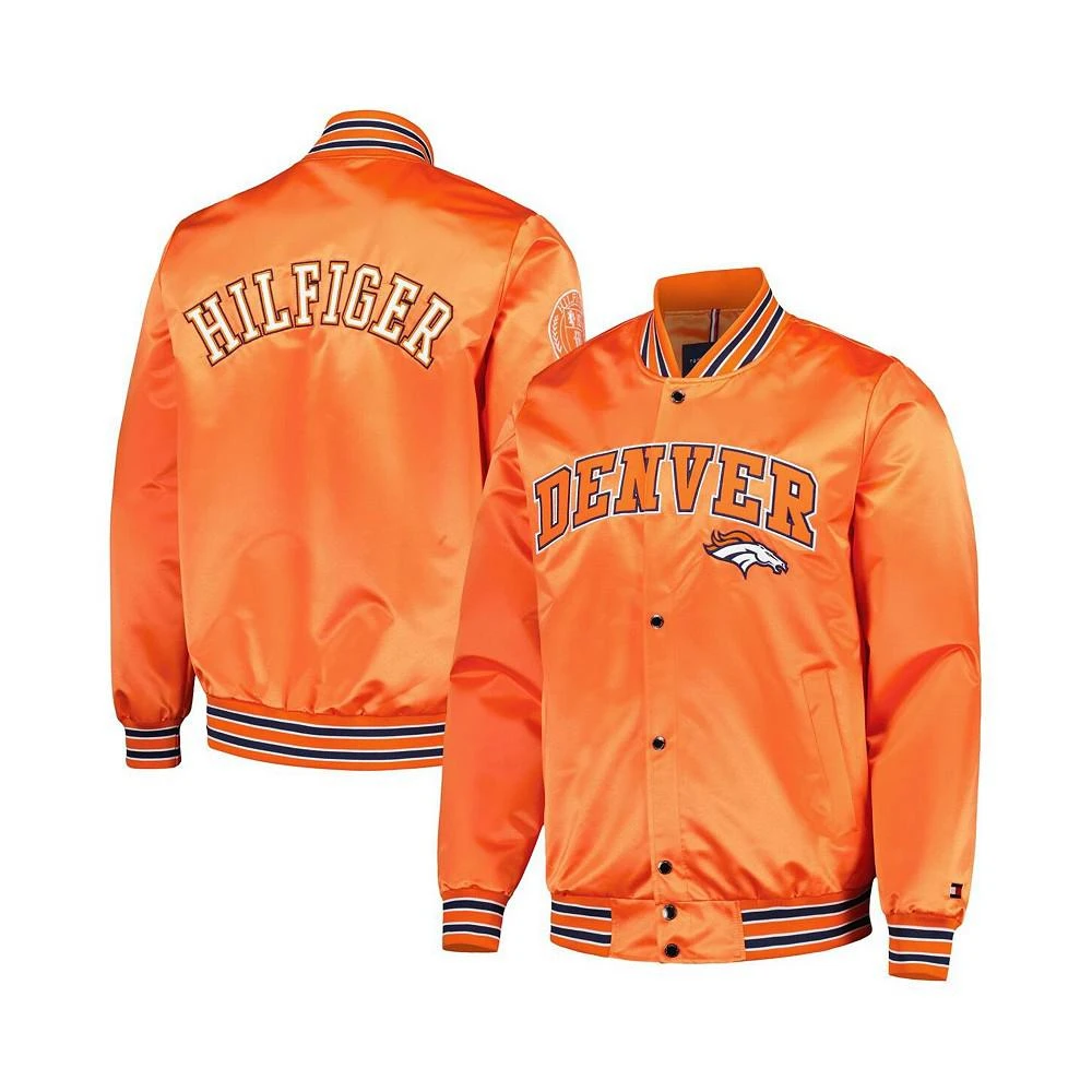 商品Tommy Hilfiger|Men's Orange Denver Broncos Elliot Varsity Full-Snap Jacket,价格¥772,第1张图片