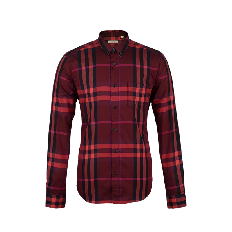 Burberry 博柏利 女士Giant Icon羊绒围巾梅红色 3994153 商品
