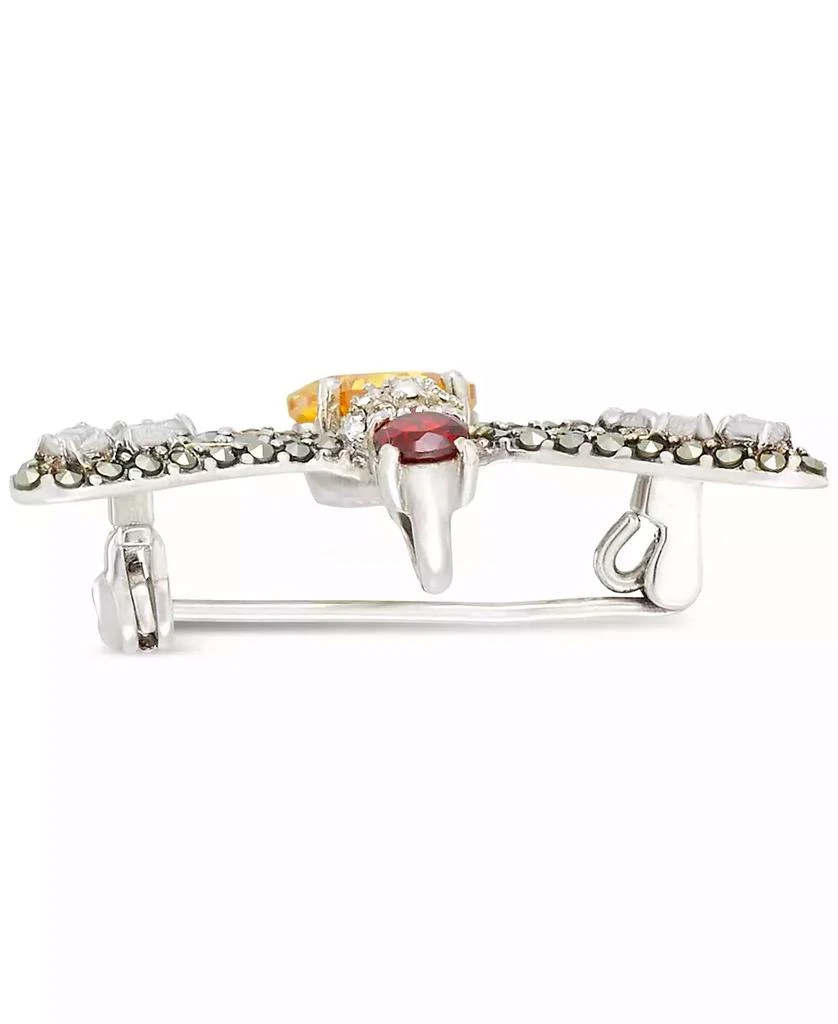 商品Macy's|Marcasite (3/8 ct. t.w.) & Cubic Zirconia Dragonfly Pin in Sterling Silver,价格¥1677,第3张图片详细描述