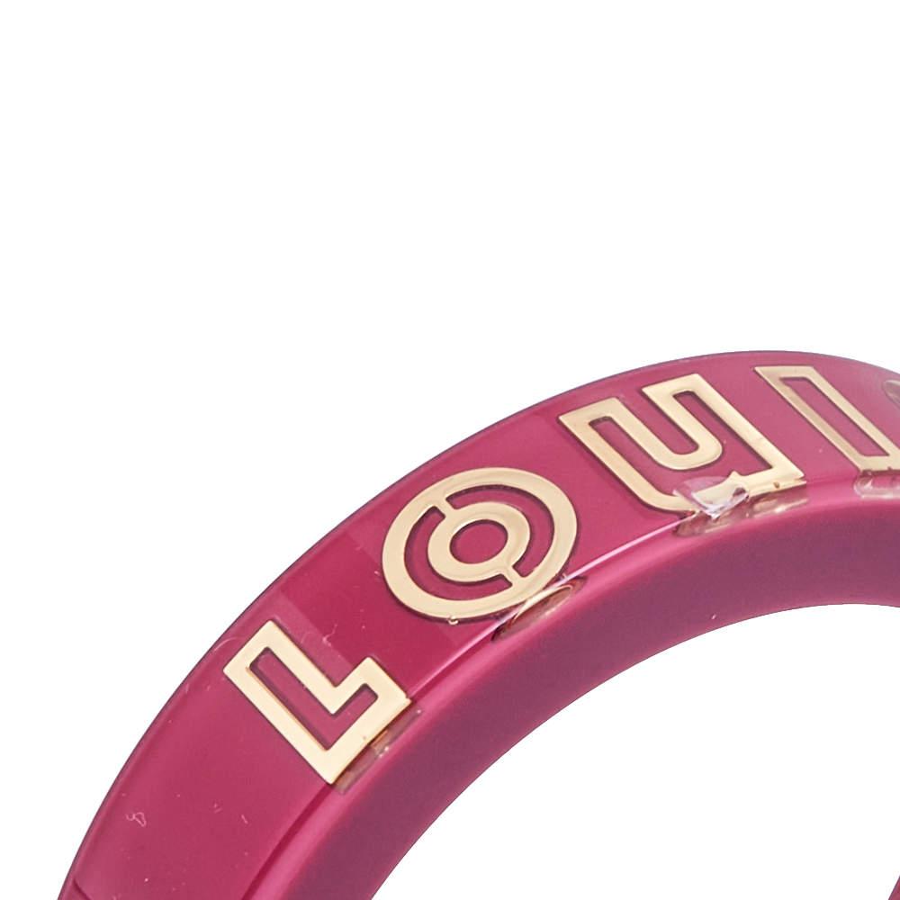 Louis Vuitton Wanted Resin Gold Tone Metal Bangle Bracelet S+商品第3张图片规格展示