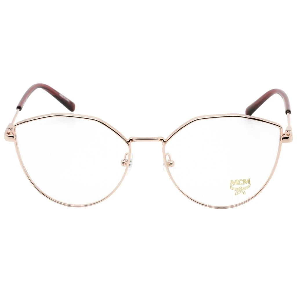 商品MCM|MCM Women's Eyeglasses - Clear Demo Lens Rose Gold Oval Shape Frame | MCM2151 780,价格¥432,第2张图片详细描述