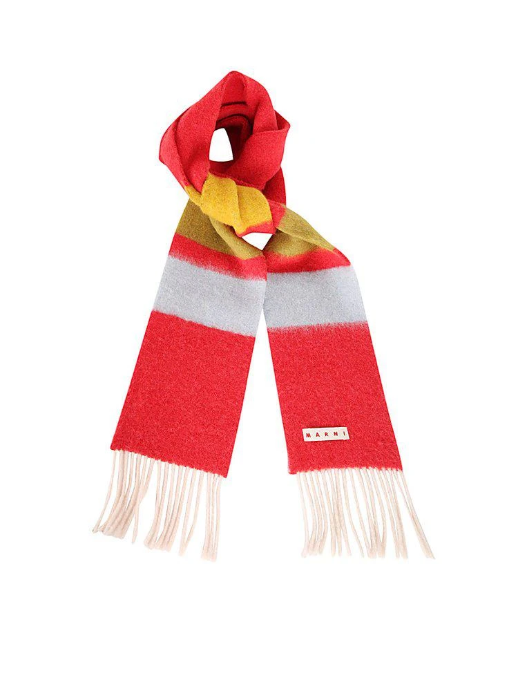 商品Marni|Marni Horizontal-Stripe Logo Patch Scarf,价格¥1865,第1张图片