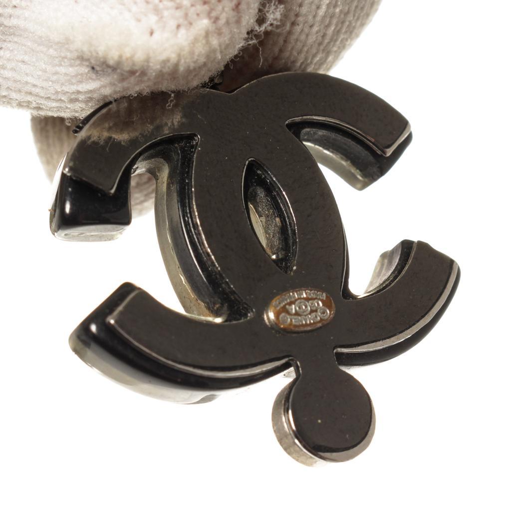 商品[二手商品] Chanel|Chanel Silver Double Chain Pearl CC Pendant Necklace,价格¥9575,第7张图片详细描述