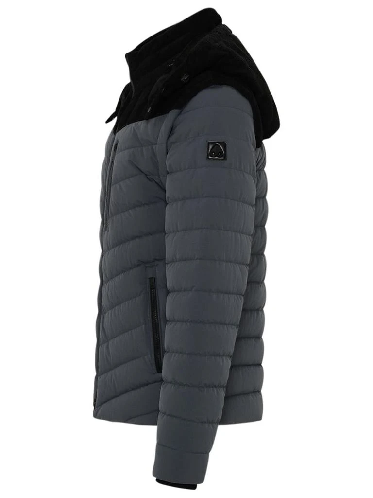 商品Moose Knuckles|CHARCOAL GREY SYNTHETIC TEXTILE SHORT DOWN JACKET,价格¥6425,第2张图片详细描述