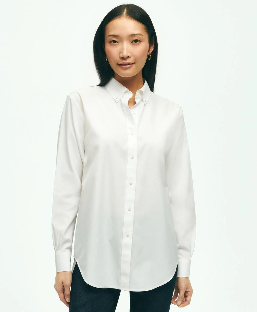 商品Brooks Brothers|Relaxed Fit Stretch Supima® Cotton Non-Iron Dress Shirt,价格¥579,第1张图片