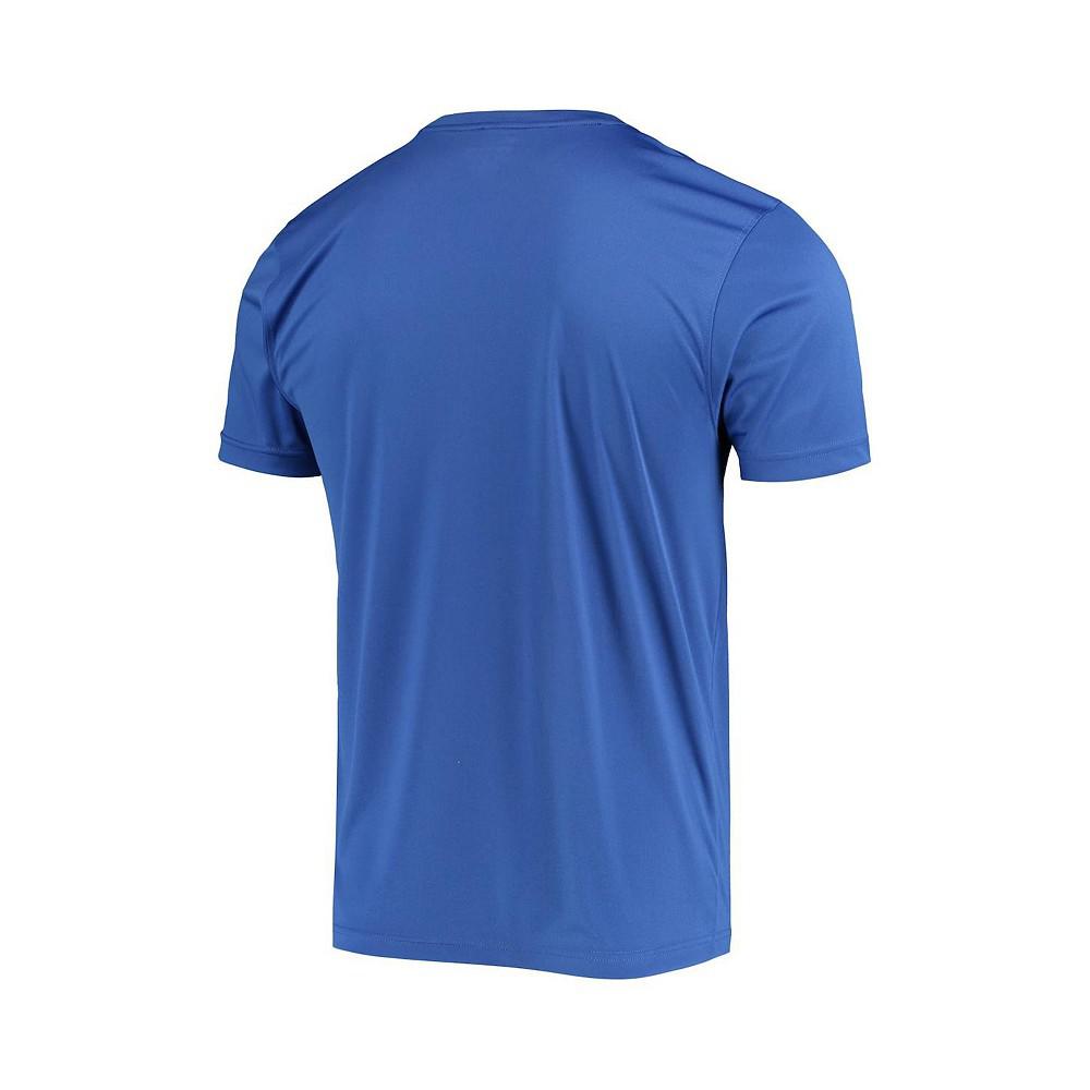 Men's Royal Boise State Broncos Wordmark Slash T-shirt商品第4张图片规格展示