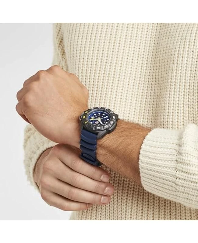 商品Luminox|Luminox Scott Cassell Deep Dive Blue Dial Rubber Strap Men's Watch XS.1553,价格¥1991,第4张图片详细描述