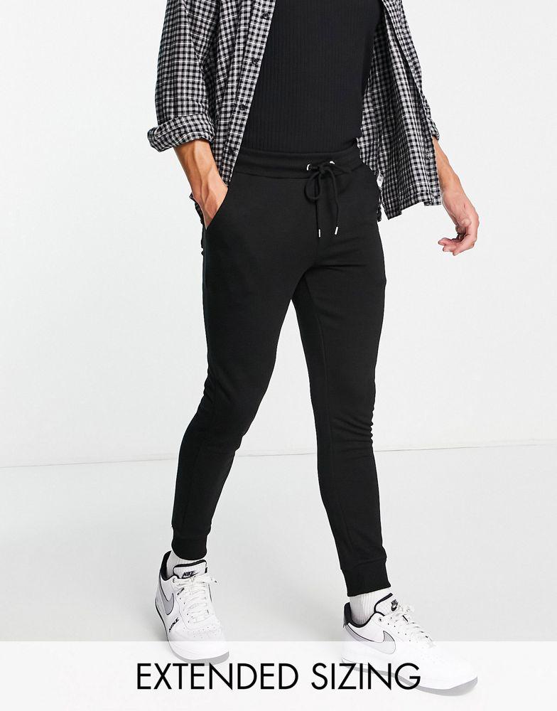 ASOS DESIGN skinny joggers in black商品第1张图片规格展示