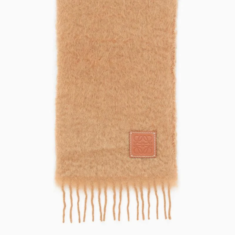 商品Loewe|Camel-coloured wool and mohair scarf,价格¥2064,第3张图片详细描述