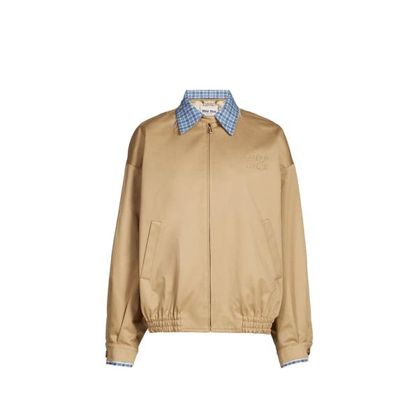 Miu Miu Straight double collar cotton jacket - Jackets - Free