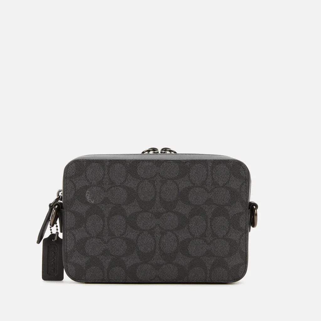 商品Coach|Coach Men's Charter Crossbody In Signature Canvas - Charcoal,价格¥2420,第2张图片详细描述