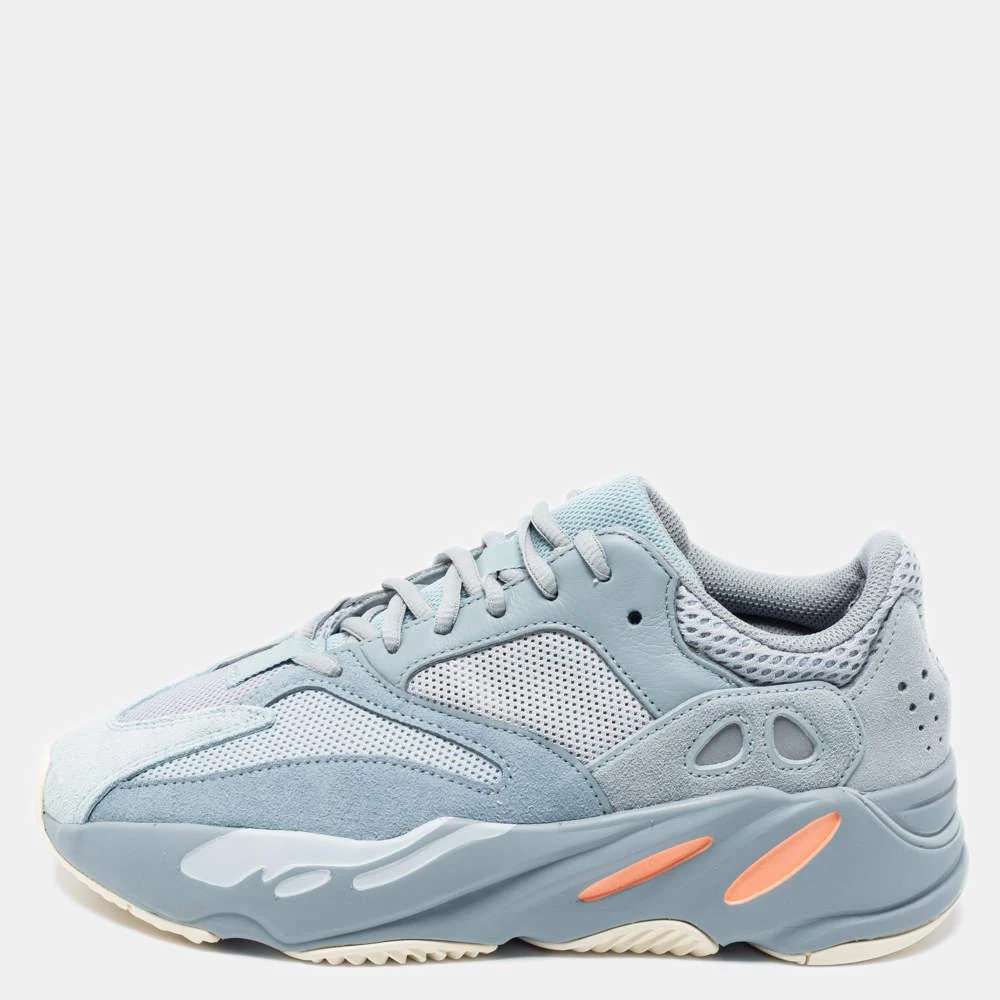 商品YEEZY|Yeezy x Adidas Two-Tone Suede and Mesh Boost 700 Inertia Sneakers Size 40 2/3,价格¥3318,第1张图片