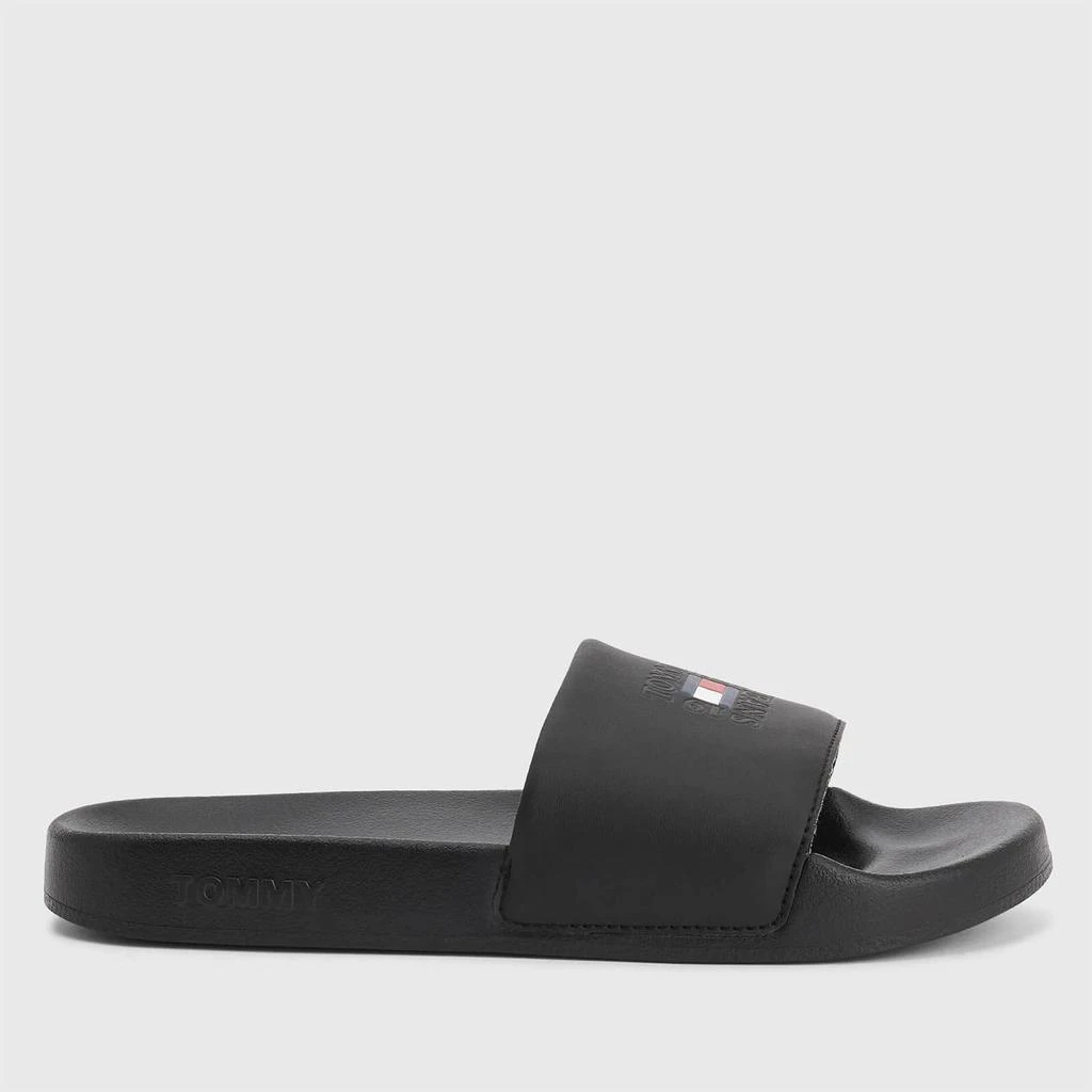 商品Tommy Jeans|TOMMY JEANS WOMEN'S PRINTED POOL SLIDE SANDALS - BLACK,价格¥228,第1张图片