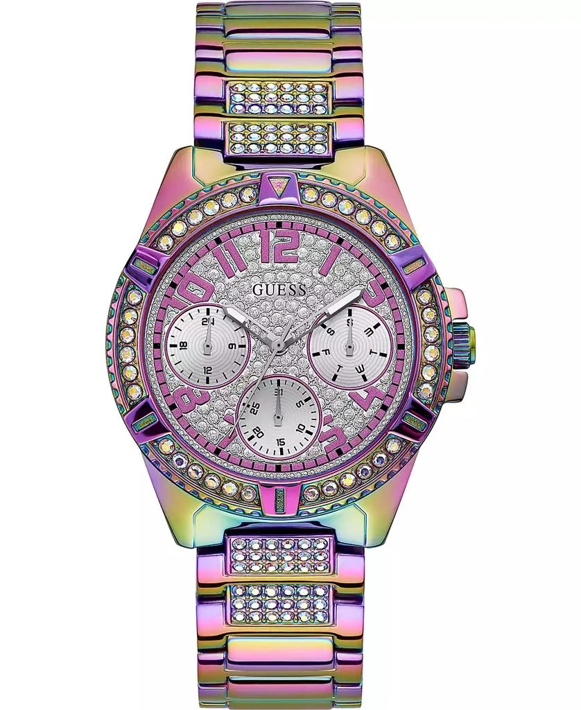 商品GUESS|Women's Rainbow Stainless Steel Bracelet Watch 40mm,价格¥497,第1张图片