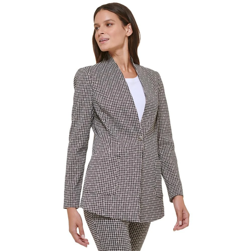 商品Tommy Hilfiger|Women's Printed One-Button Blazer,价格¥1022,第3张图片详细描述