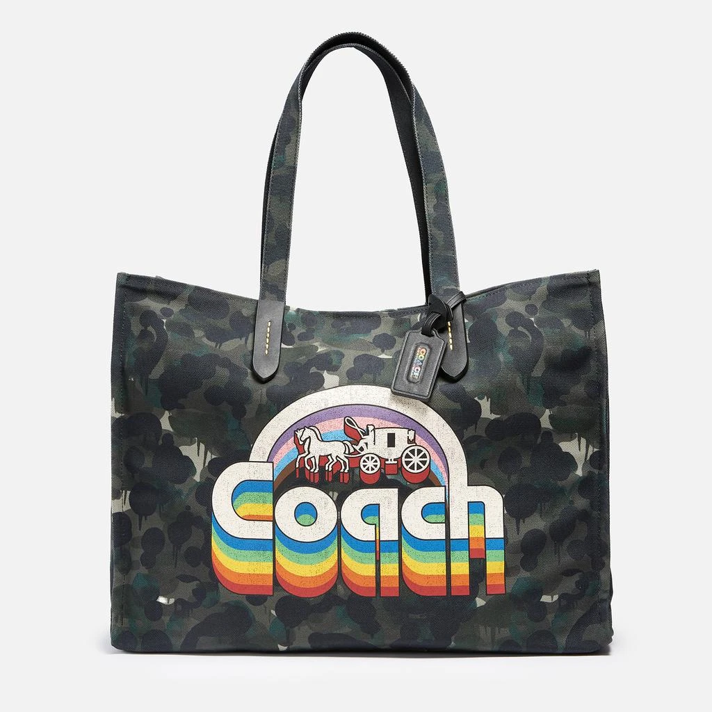 商品Coach|Coach Men's Tote 42 In Camo Canvas with Pride Print Bag,价格¥1114,第1张图片