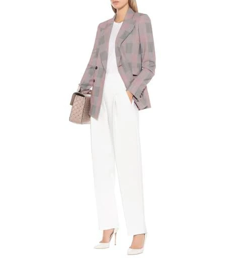 商品Oscar de la Renta|羊毛混纺绉纱高腰裤装,价格¥5704,第5张图片详细描述