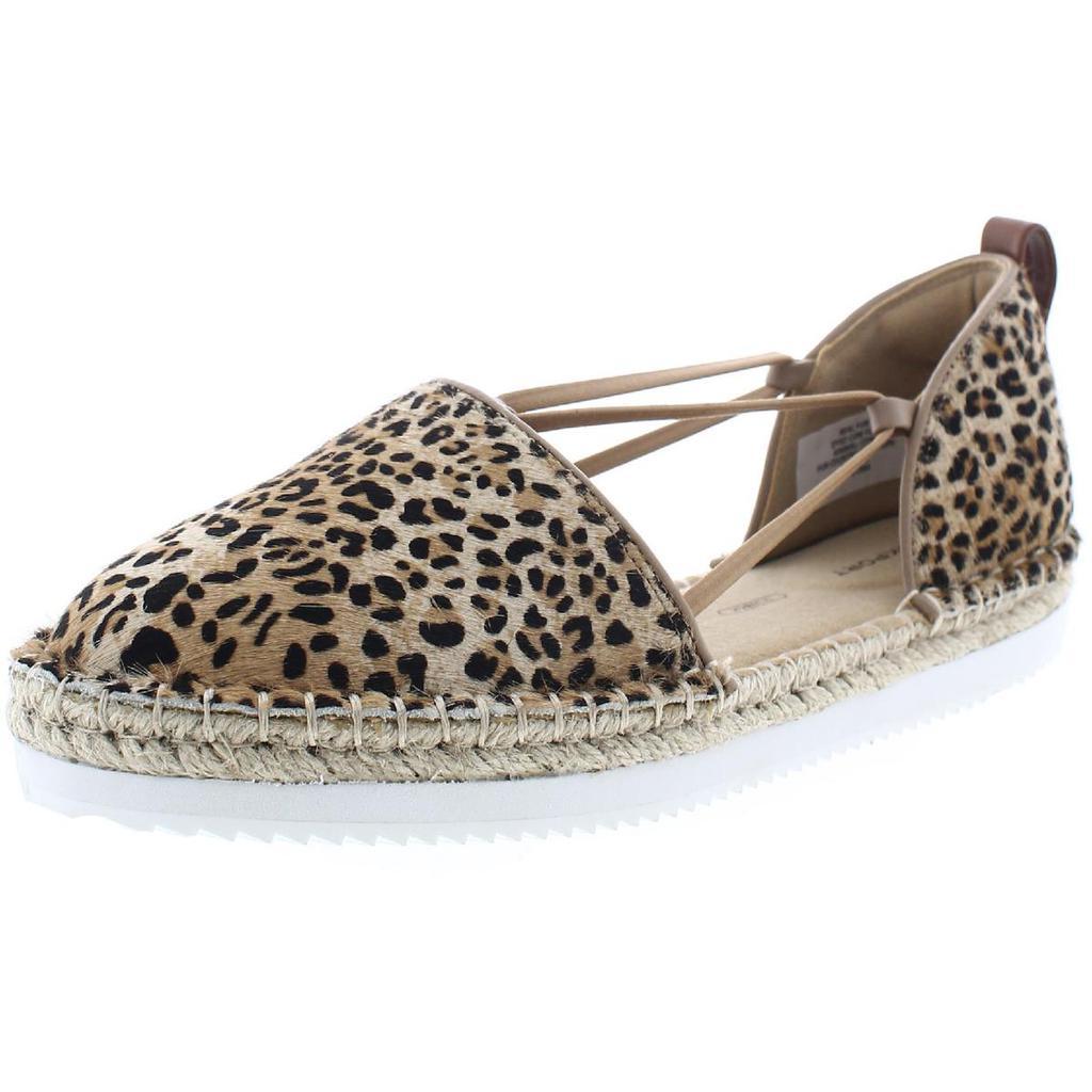商品Rockport|Rockport Womens Seaview Leather Leopard Print Flatform Sandals,价格¥221,第1张图片