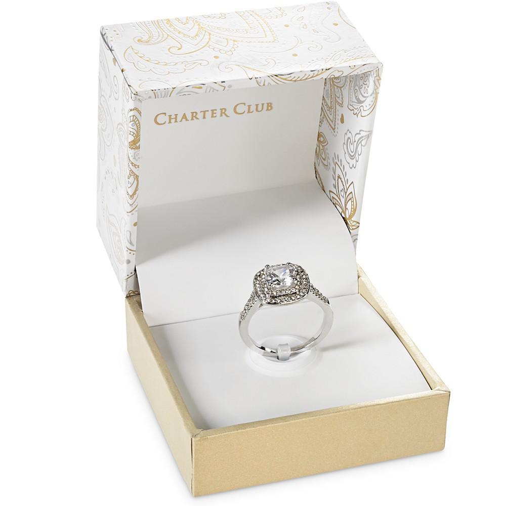 商品Charter Club|Double Halo Crystal Center Ring, Created for Macy's,价格¥187,第4张图片详细描述